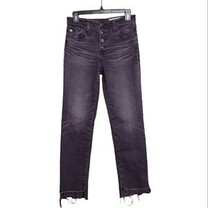 AG Adriano Goldschmied The Isabelle button-up black jeans 27R